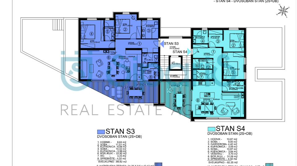 Appartamento, 82 m2, Vendita, Zambratija