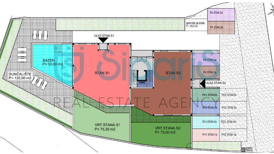 Appartamento, 82 m2, Vendita, Zambratija