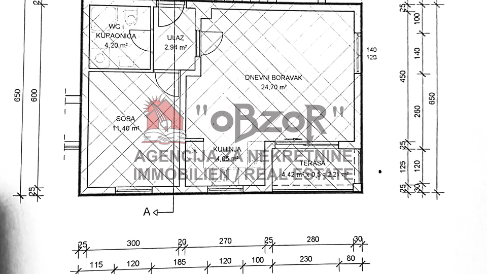 Zadar-VI&Scaron;NJIK&comma; two-level three-room apartment 77&period;21 m2