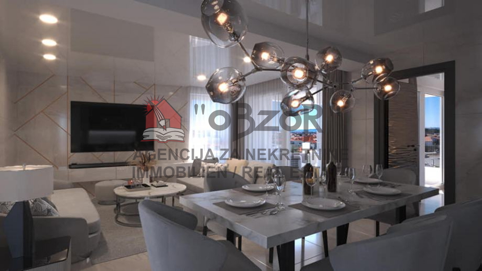 Zadar-VIDIKOVAC, dvosoban stan 105,45m2-NOVOGRADNJA