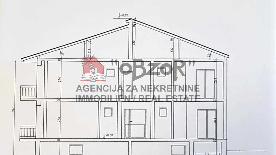 House, 338 m2, For Sale, Bibinje
