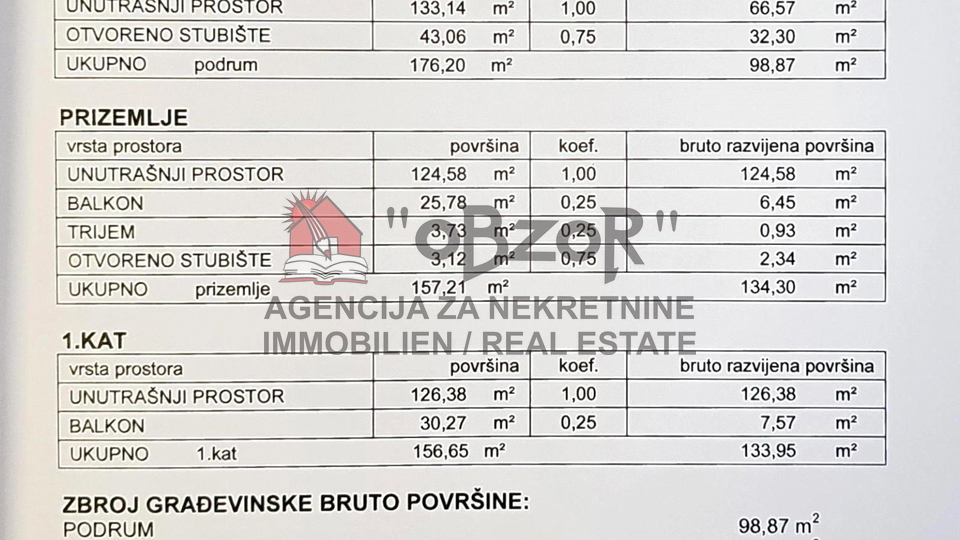 House, 338 m2, For Sale, Bibinje
