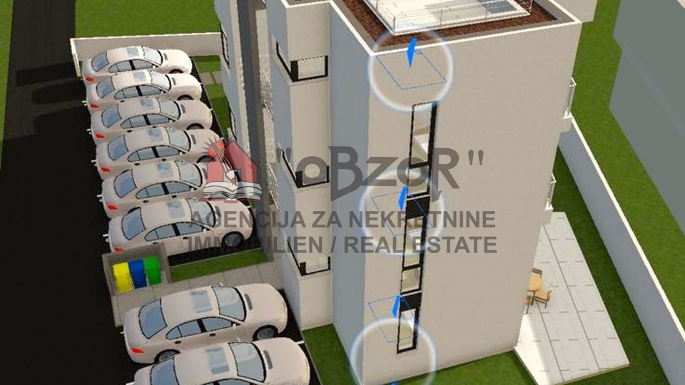 Petrčane-PUNTA RADMAN, Dreizimmerwohnung (106m2) + Dachterrasse (113m2) - NEUES GEBÄUDE