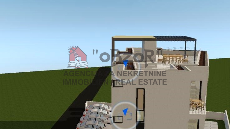 Petrčane-PUNTA RADMAN, Dreizimmerwohnung (106m2) + Dachterrasse (113m2) - NEUES GEBÄUDE