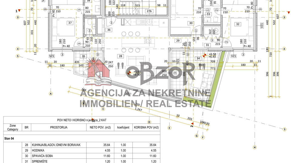 Petrčane-PUNTA RADMAN, Dreizimmerwohnung (106m2) + Dachterrasse (113m2) - NEUES GEBÄUDE