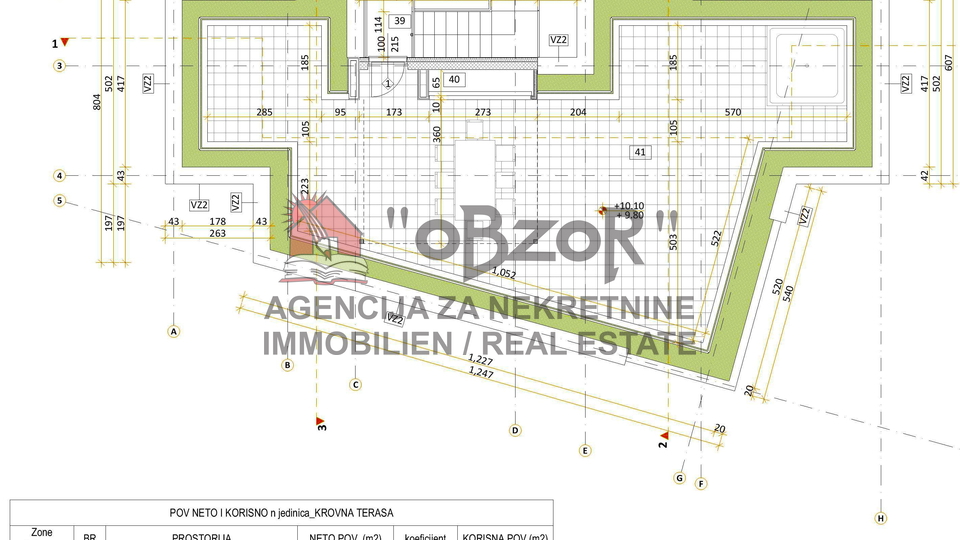 Petrčane-PUNTA RADMAN, Dreizimmerwohnung (106m2) + Dachterrasse (113m2) - NEUES GEBÄUDE