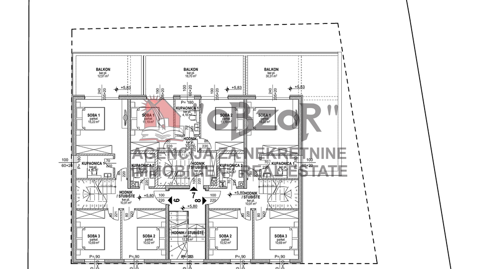 POVLJANA – Zweistöckige Wohnung (S6) 127,61 m2 – NEUES GEBÄUDE