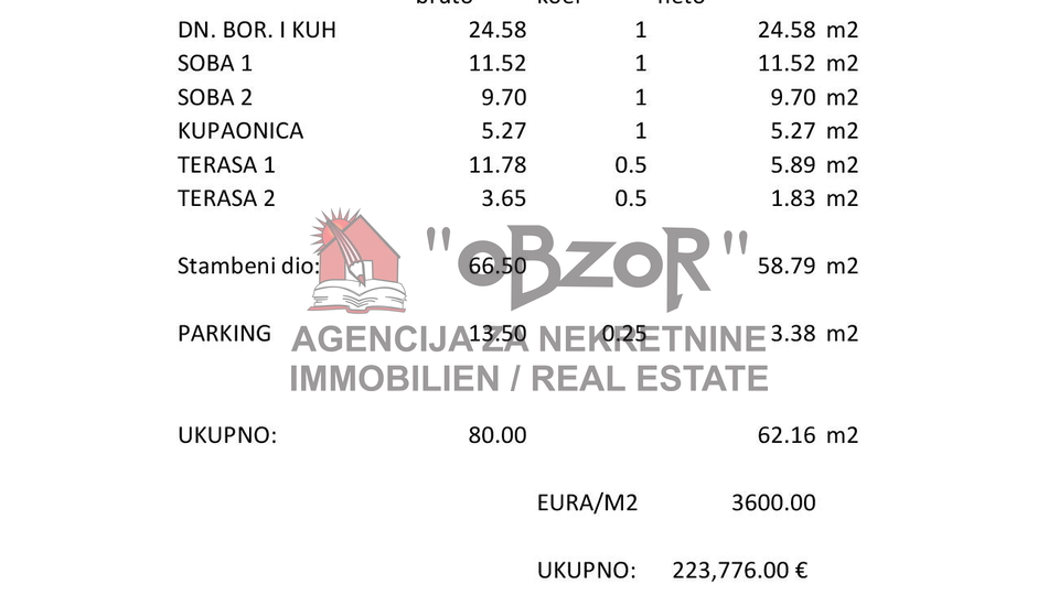 POVLJANA - Two-room apartment &lpar;S5&rpar; 62&period;16 m2 - NEW BUILDING