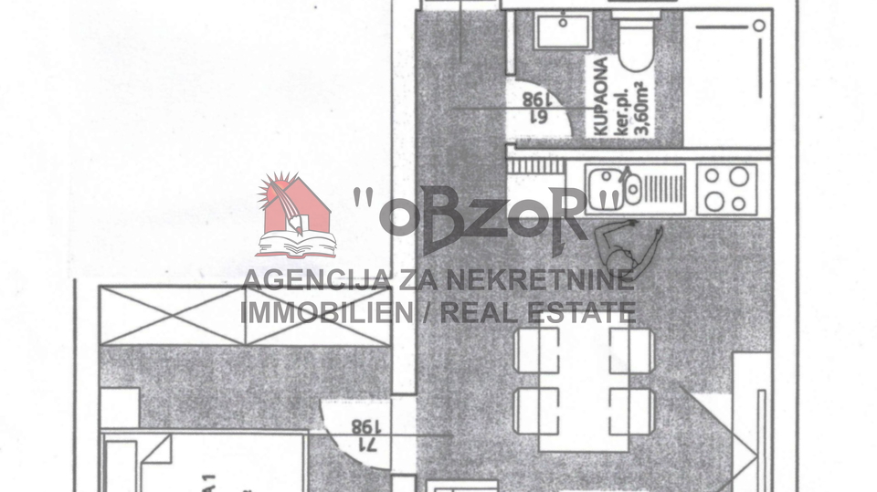 Zadar-RELJA&comma; poslovni prostor 44&comma;62m2 &plus; parking