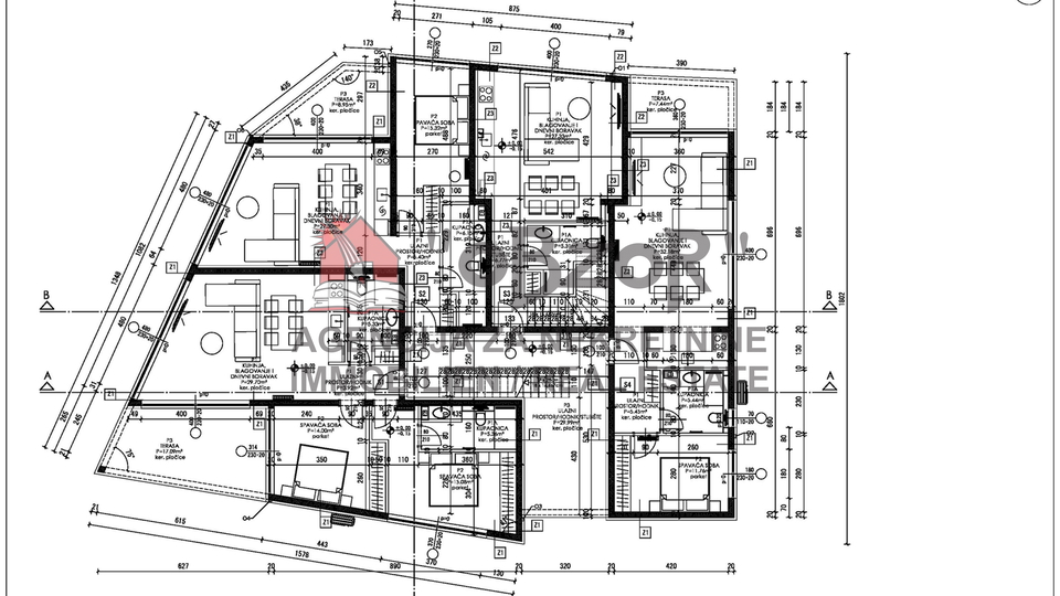 PRIVLAKA-Dvoetažan apartman(S3) 85,68m2-PRVI RED DO MORA