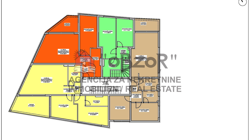PRIVLAKA-Dvosoban apartman(S7) 74,14m2-PRVI RED DO MORA