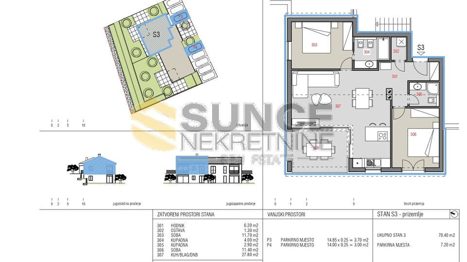 MALI LOŠINJ, NOVO! Apartman na odličnoj poziciji 180 m od mora!