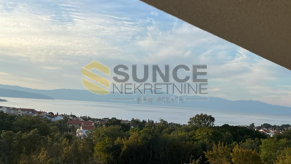 MALINSKA, NUEVO ARTAMENTO DI 39 M2 CON SPLENDIDA VISTA MARE, POSIZIONE BELLA E TRANQUILLA!