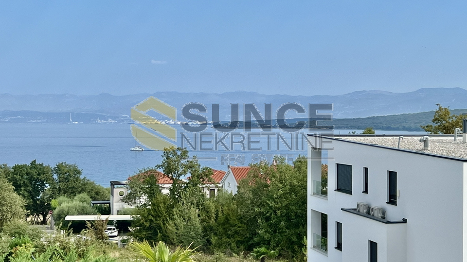 Malinska Vantačići furnished apartment with view and pool!