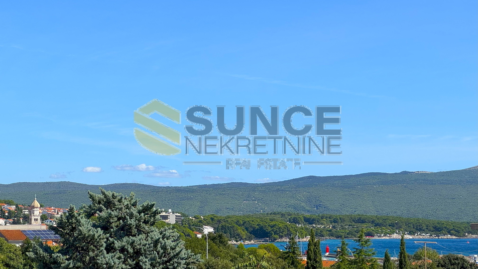 Grad Krk građevinski teren 1318m2 blizu centra!