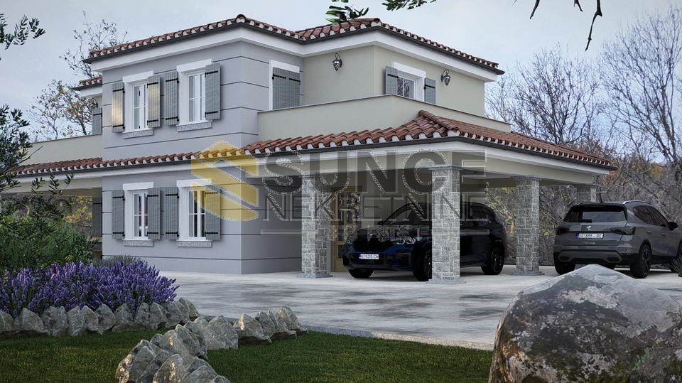 Krk Island&comma; Garica land with a building permit for a detached house&excl;