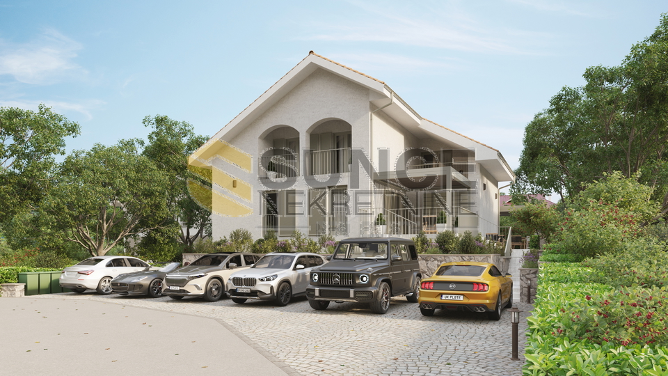 Malinska novi stan sa dvije spava&cacute;e sobe i pogledom &excl;