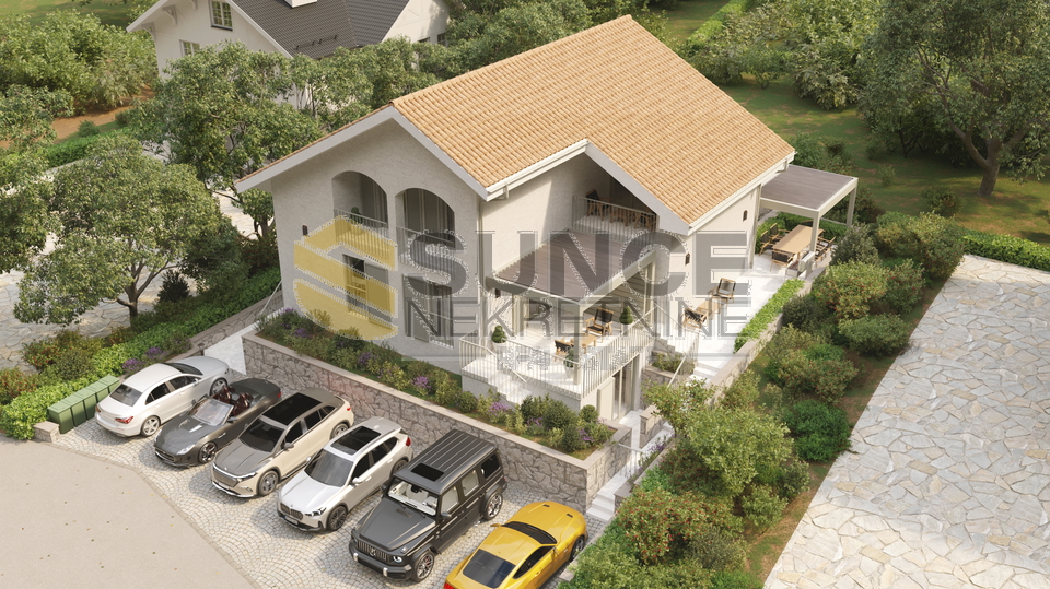 Malinska novi stan sa pogledom i vlastitim vrtom&excl;