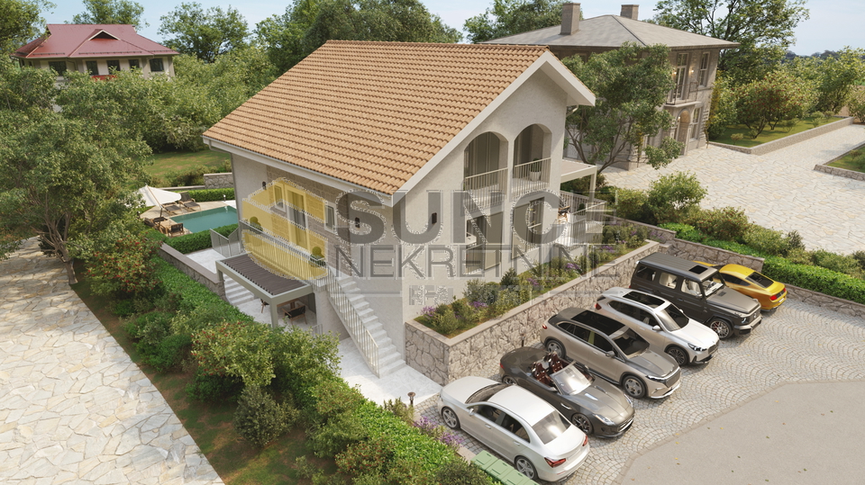 Malinska novi stan sa pogledom i vlastitim vrtom&excl;