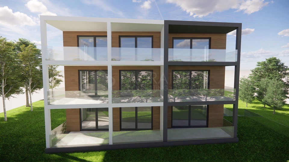 SAVUDRIJA &ndash; BA&Scaron;ANIJA &ndash; NEW RESIDENTIAL BUILDING UNDER CONSTRUCTION &ndash; 6 APARTMENTS ONLY 250 M FROM THE SEA