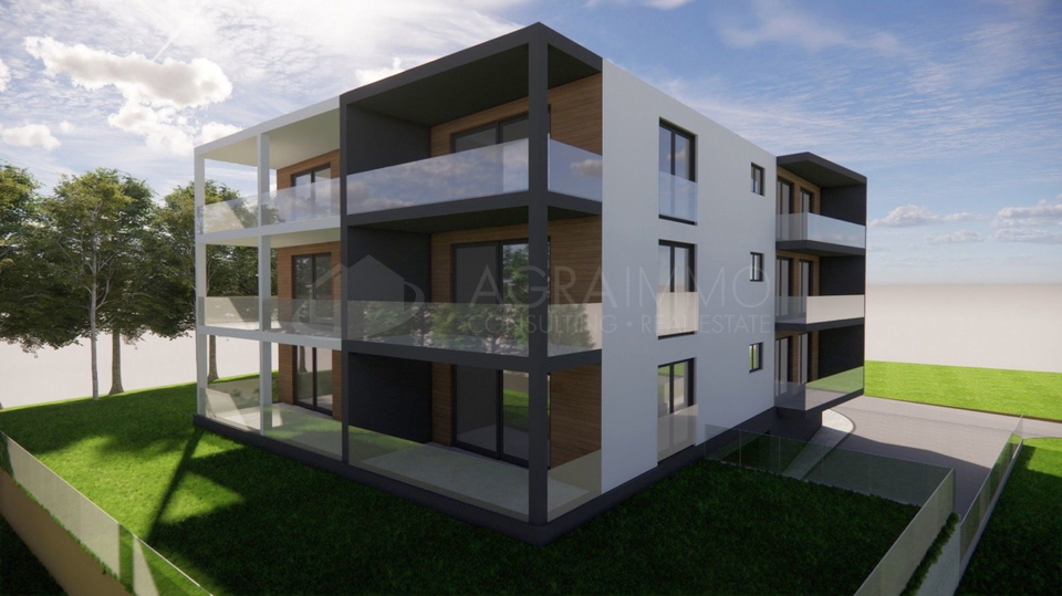 SAVUDRIJA &ndash; BA&Scaron;ANIJA &ndash; NEW RESIDENTIAL BUILDING UNDER CONSTRUCTION &ndash; 6 APARTMENTS ONLY 250 M FROM THE SEA