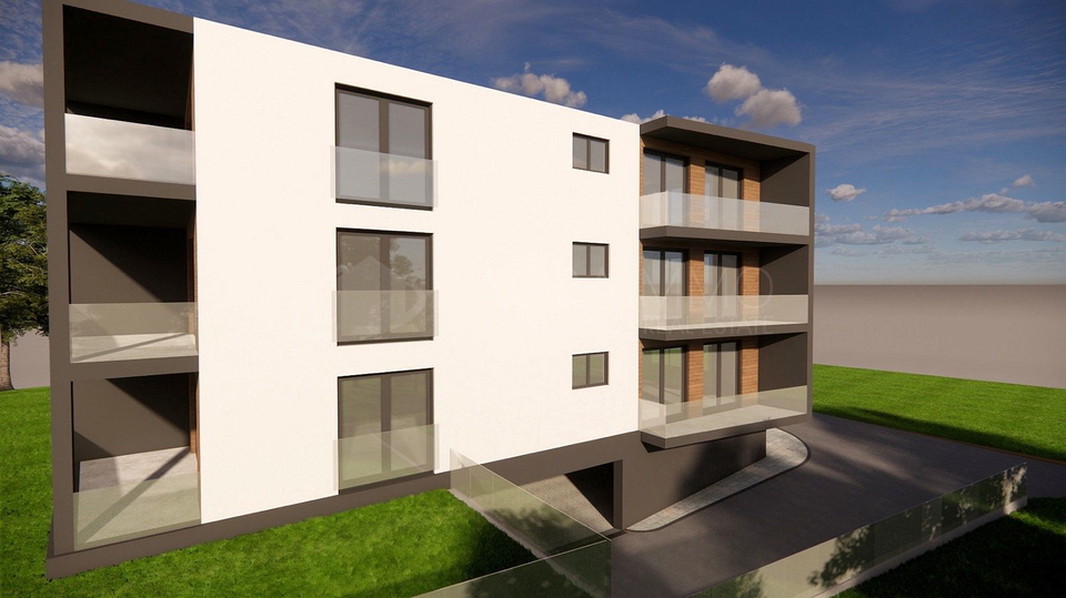 SAVUDRIJA &ndash; BA&Scaron;ANIJA &ndash; NEW RESIDENTIAL BUILDING UNDER CONSTRUCTION &ndash; 6 APARTMENTS ONLY 250 M FROM THE SEA
