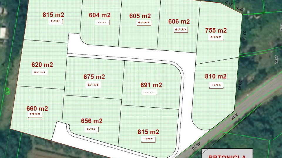 BRTONIGLA &ndash; BUILDING PLOTS IN A PEACEFUL AREA WITH GREAT POTENTIAL