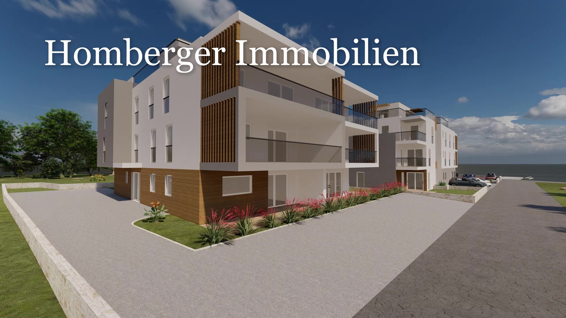 30m zum Strand - moderne Penthouse-Wohnung mit 3 Schlafzimmern, großzügigem Balkon und Dachterrasse - mit Blick auf Strand und Meer