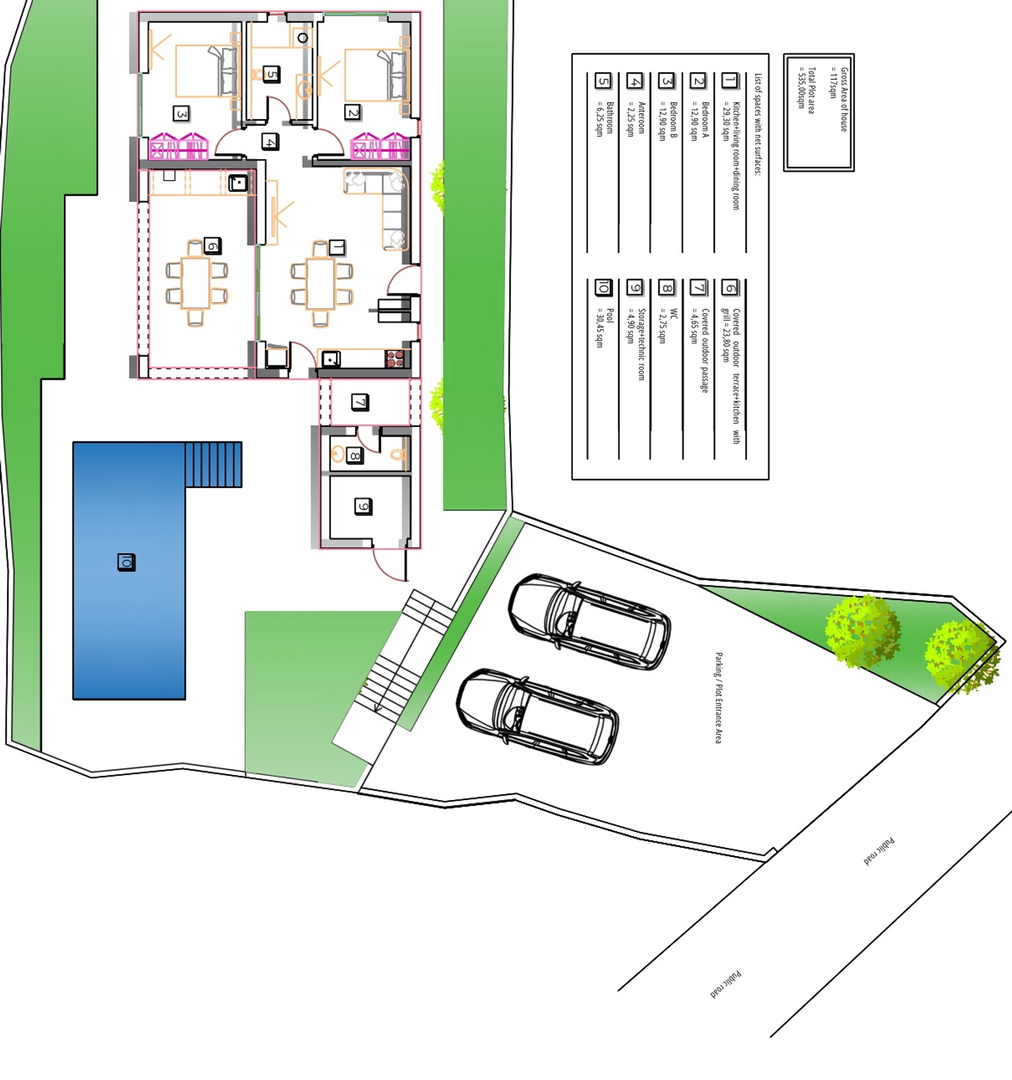 Energetski učinkovita obiteljska kuća sa bazenom