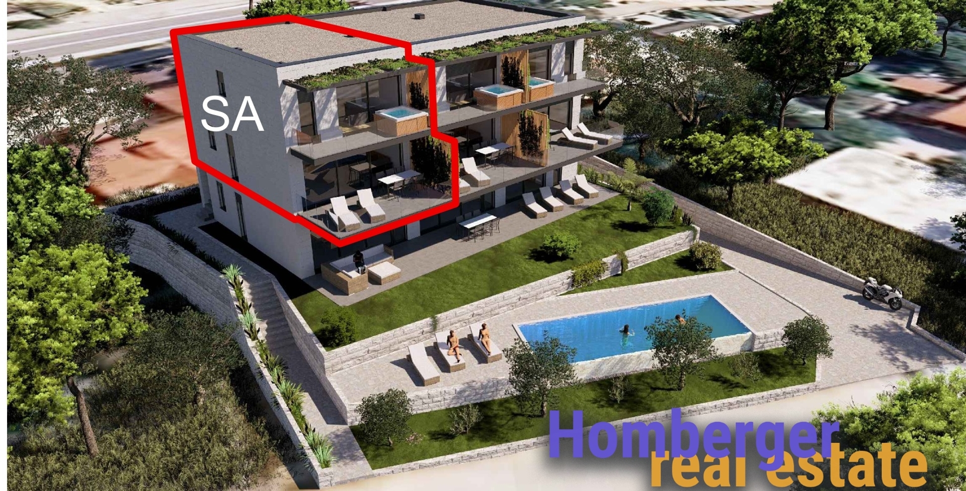 **Verkauft** Luxuriöse 4 Zimmer Maisonette-Wohnung am Strand