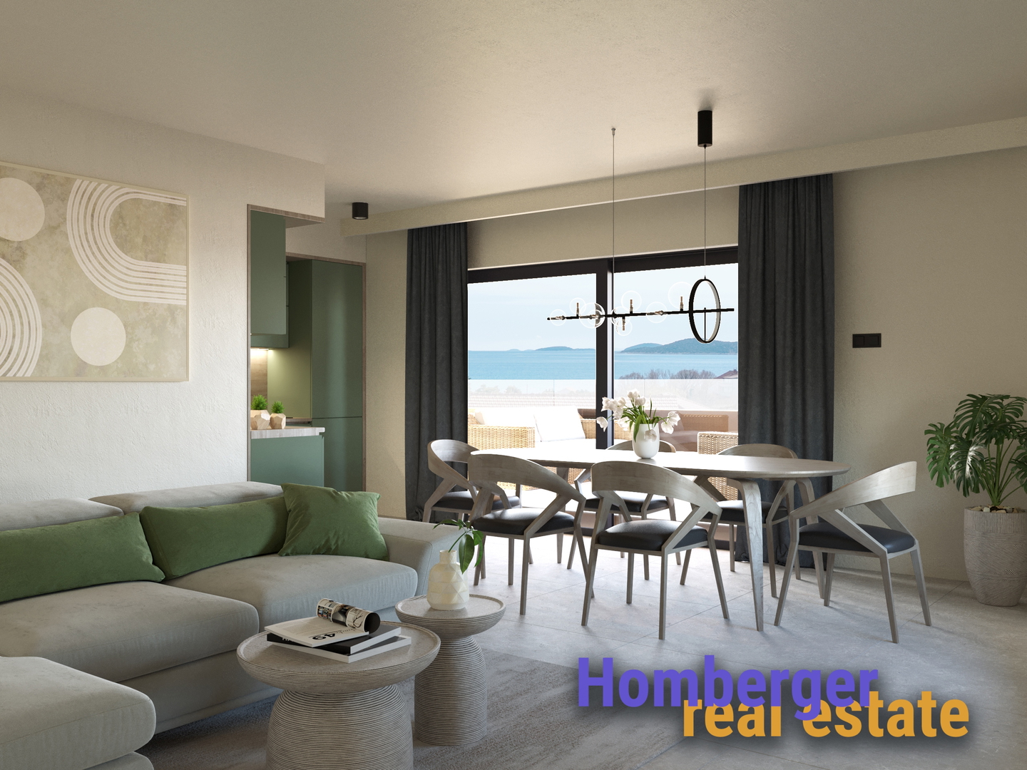 Vodice prekrasan komforan penthaus stan ...300m do mora