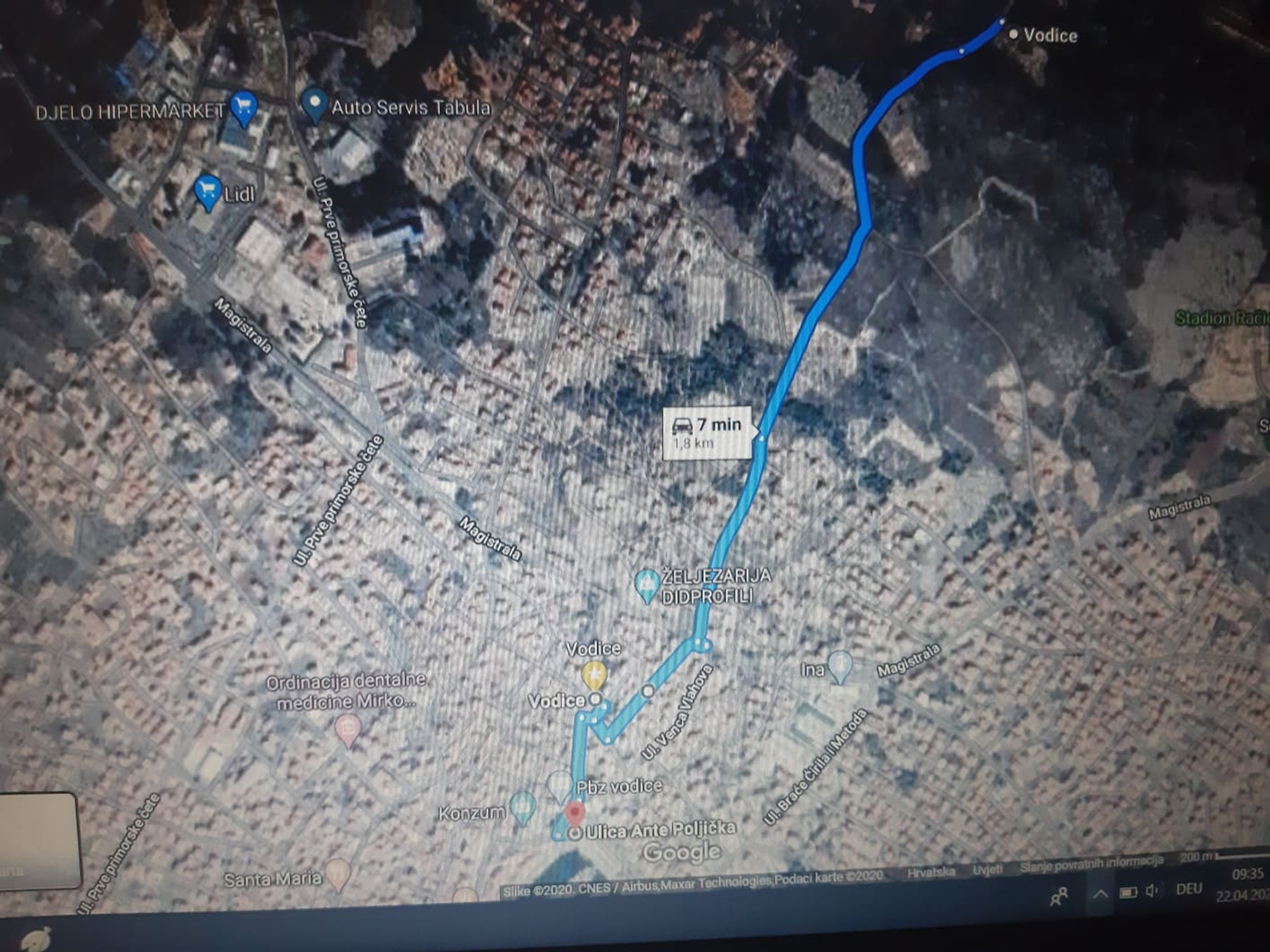 VODICE_  građevinsko zemljiste od 800m ,1600m do mora