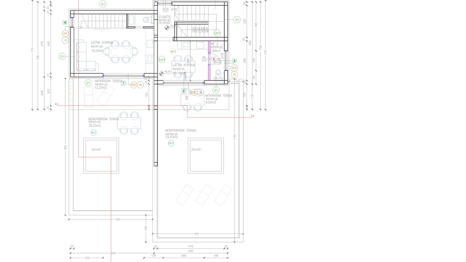 Vodice  atraktivan stan sa krovnom terasom&comma; 3 spava&cacute;e sobe&comma; podno grijanje&comma; pogled