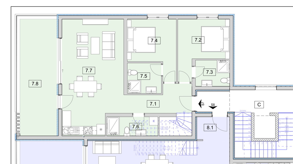 Wohnung&comma; 126 m2&comma; Verkauf&comma; Vodice