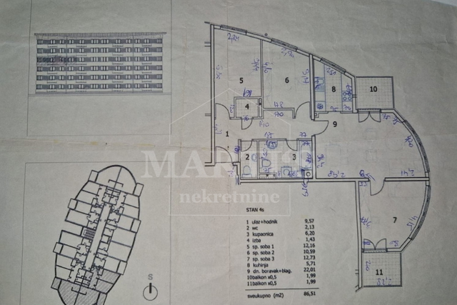 Špansko, 89.55m2, 4 sobe, 2 lođe