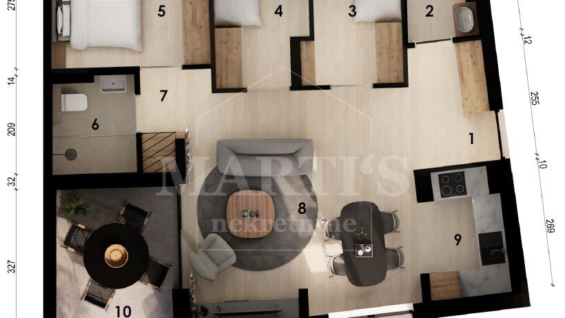 Wohnung, 71 m2, Verkauf, Črnomerec