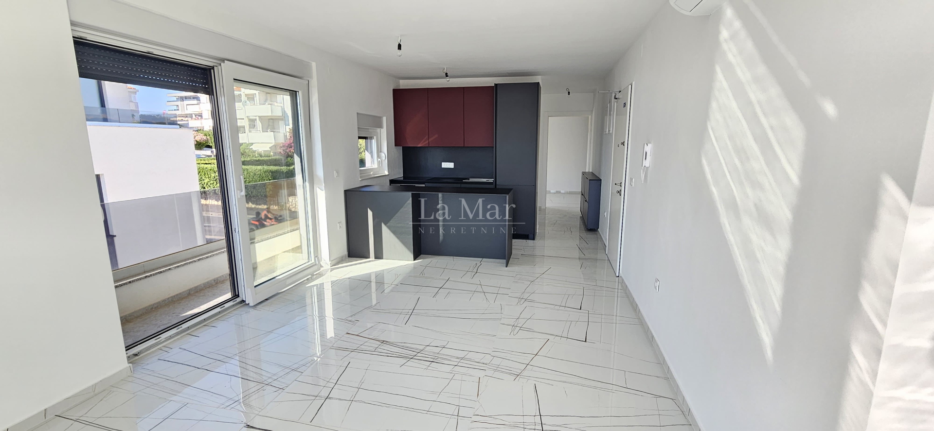 Novalja- namještena NOVOGRADNJA s pogledom na more - S1 - prizemlje  81,6 m2- 290.000€