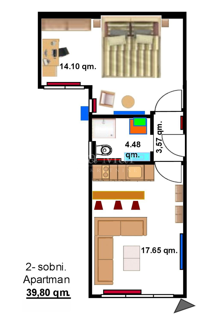 Blizina Petrove crkve- kompletno adaptiran i uređen stan
