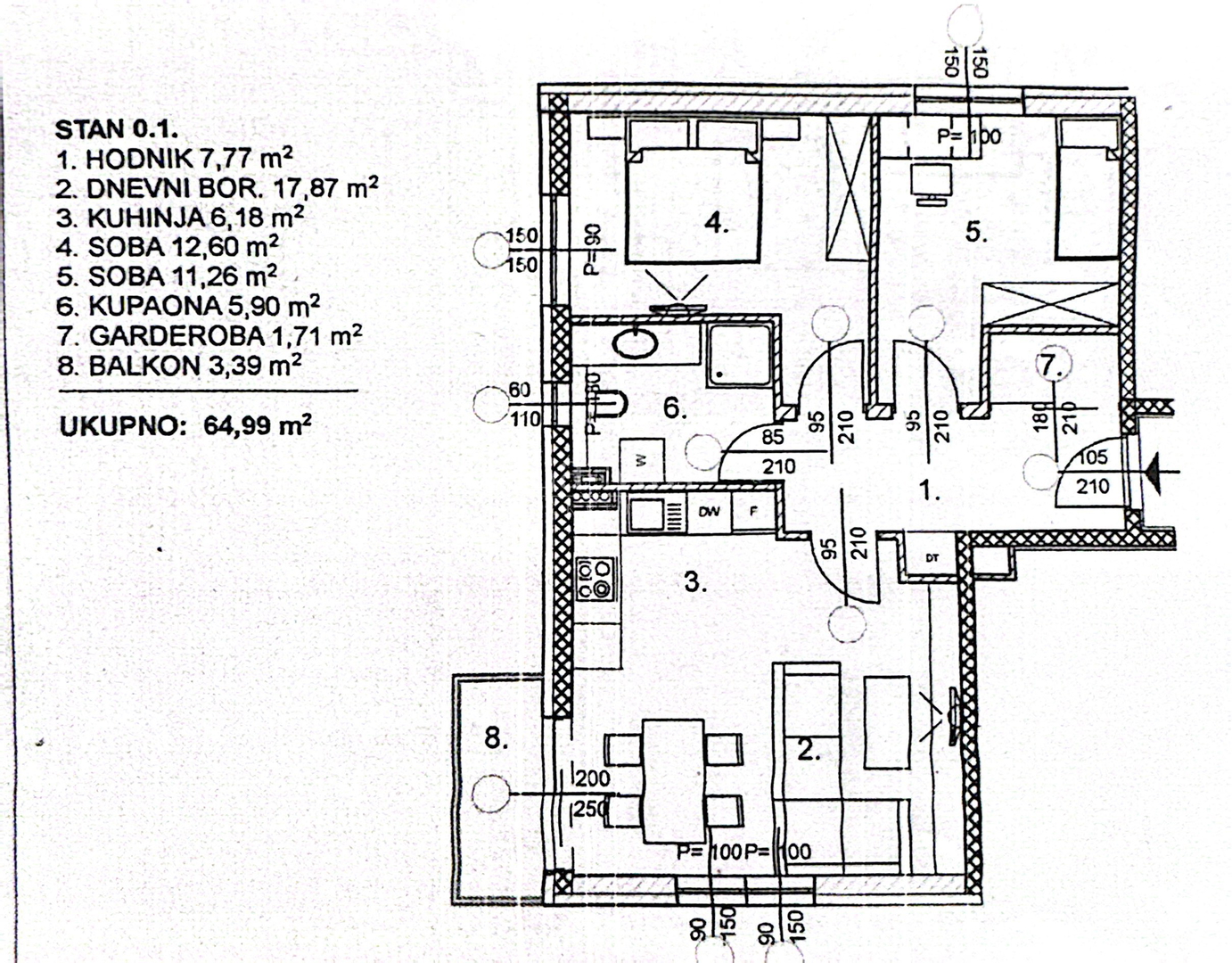LUČKO - stan u novogradnji - S1- prizemlje s vrtom i PM - 64,99 m2