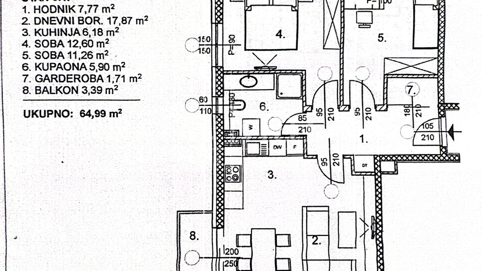 LUČKO - stan u novogradnji -  S1- prizemlje s vrtom i PM - 68,28 m2