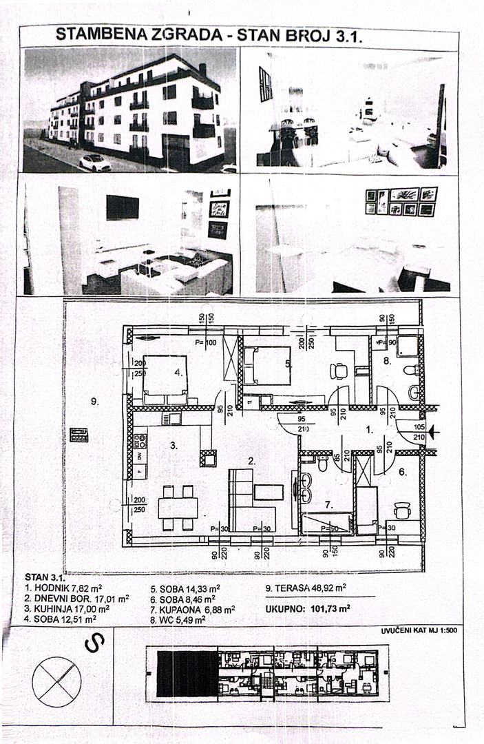 LUČKO - stan u novogradnji - S 3.1. - 101,73 m2