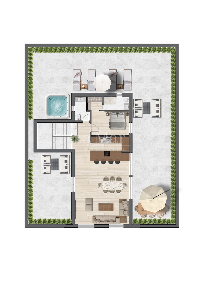 SAMOBOR- Novogradnja - II. i III. kat - S1-dvoetažni stan - 225,50 m2