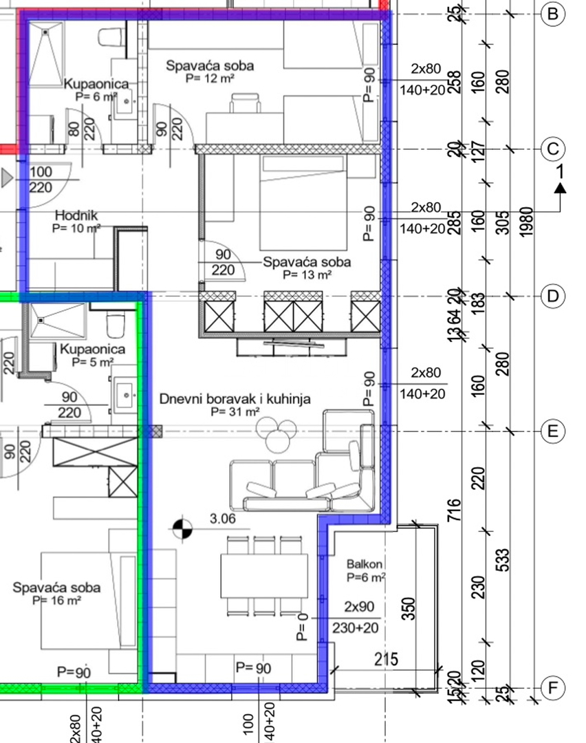 SAMOBOR- Novogradnja - I kat - S2- 72 m2