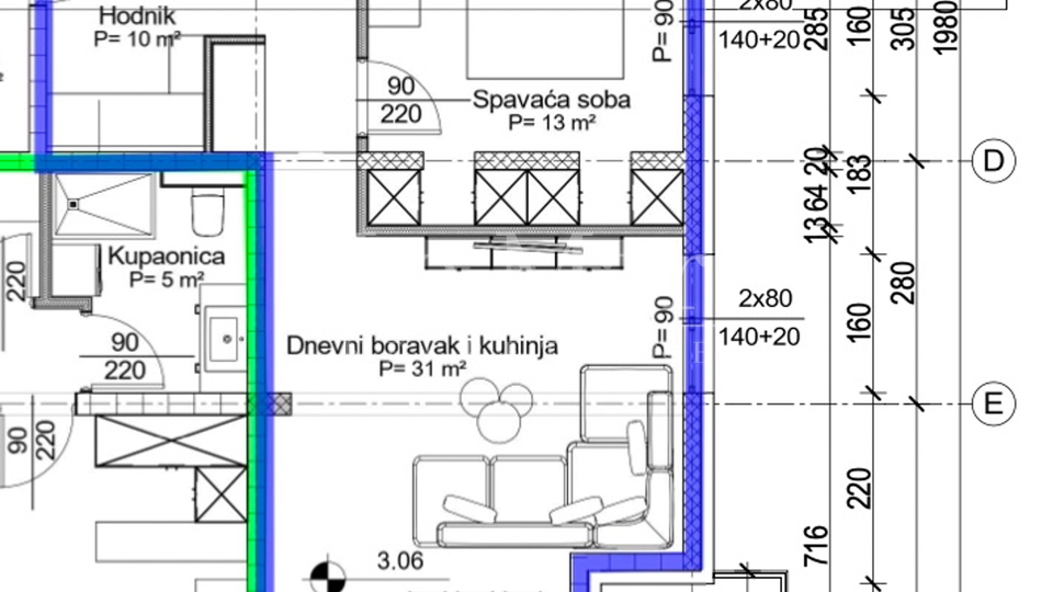 SAMOBOR- Novogradnja - I kat - S2- 72 m2