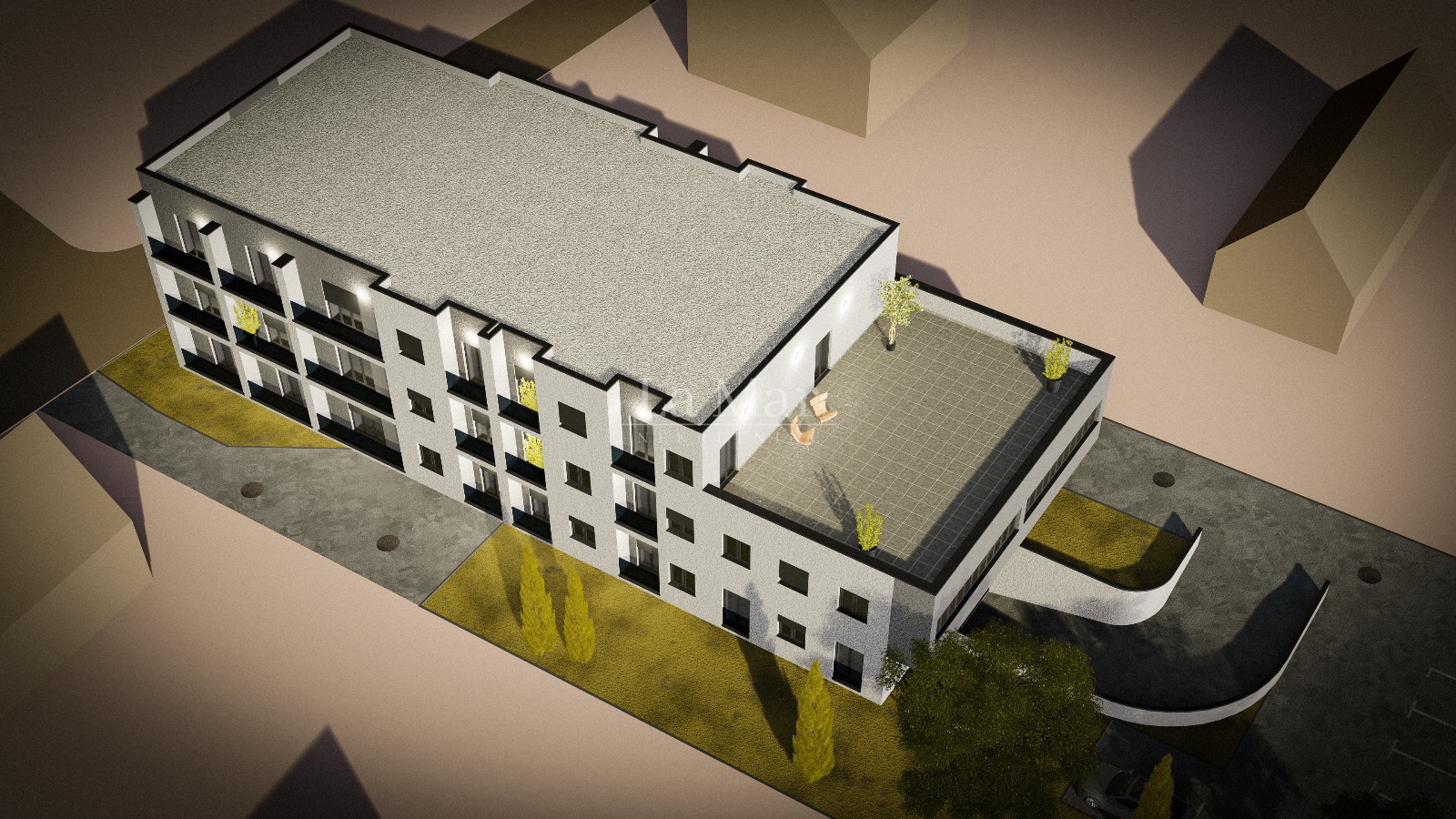 Resnik - Novogradnja- S15 stan na uvučenom katu - 33,92 m2