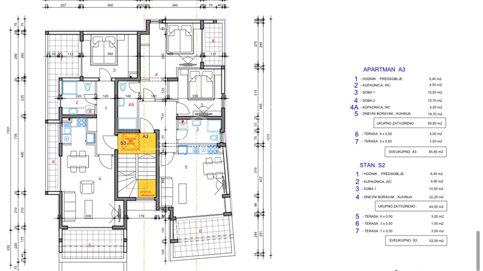 Wohnung, 56 m2, Verkauf, Novalja