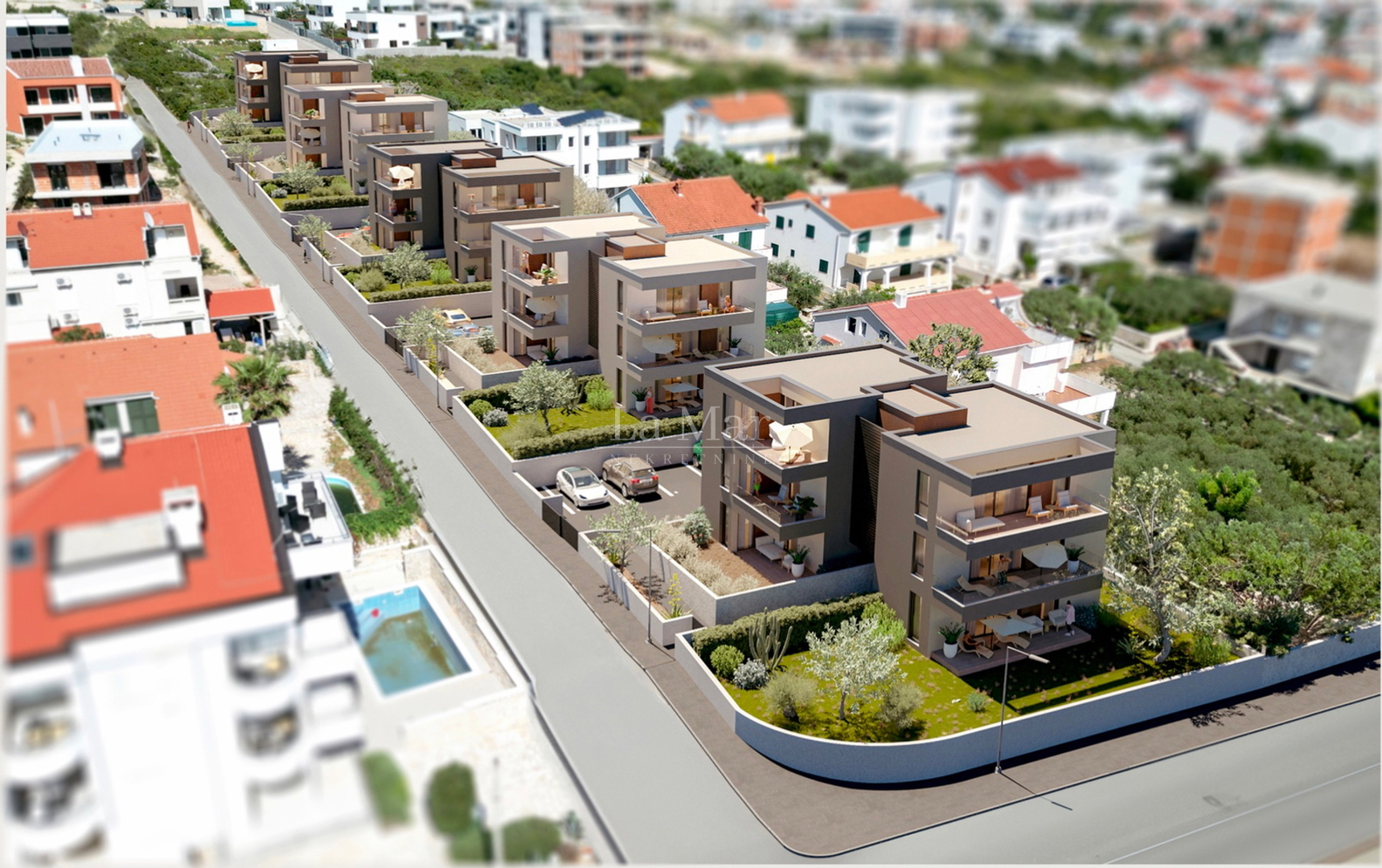 Luksuzni stanovi u centru Novalje - NOVOGRADNJA - Novi projekt - AP 1 -prizemlje (73,38 m2)