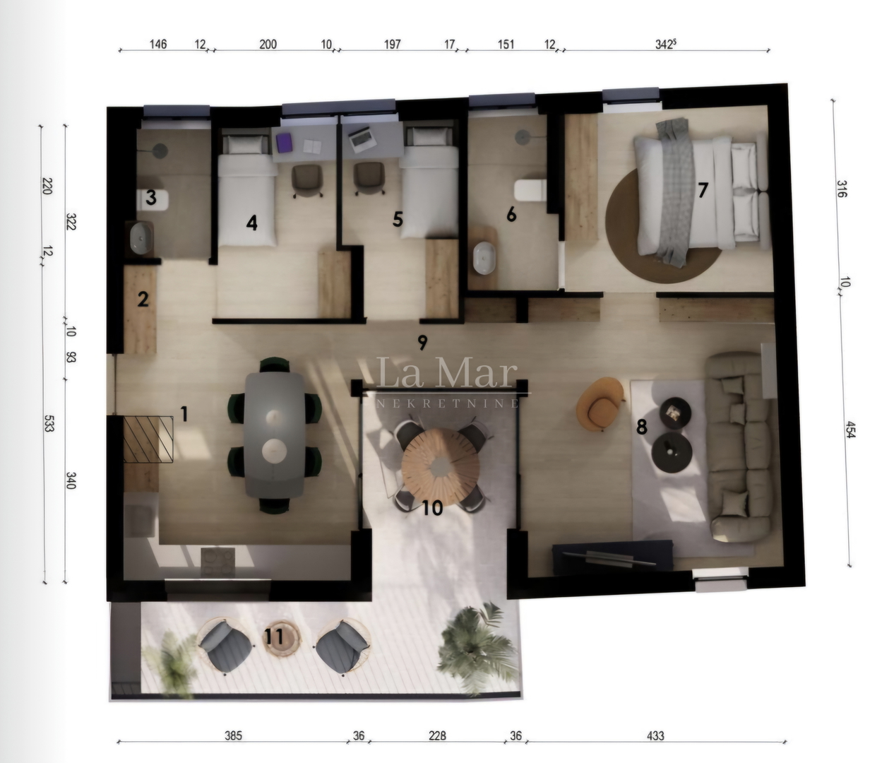 NOVOGRADNJA Črnomerec-Kustošija 3-s, 82.47m2 + VPM