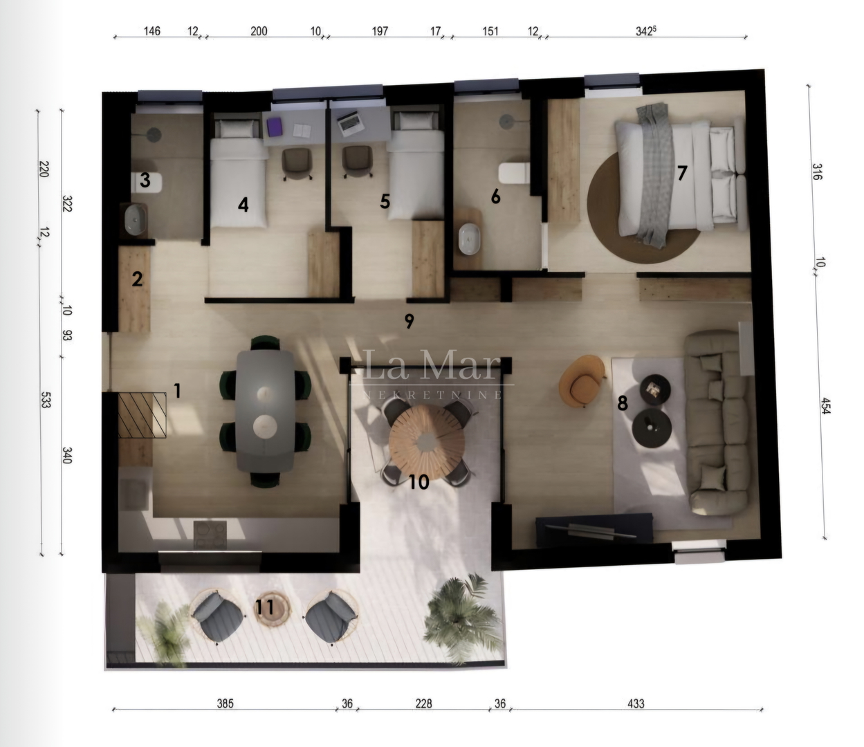 NOVOGRADNJA Črnomerec-Kustošija 3-s, 82.47m2 + VPM