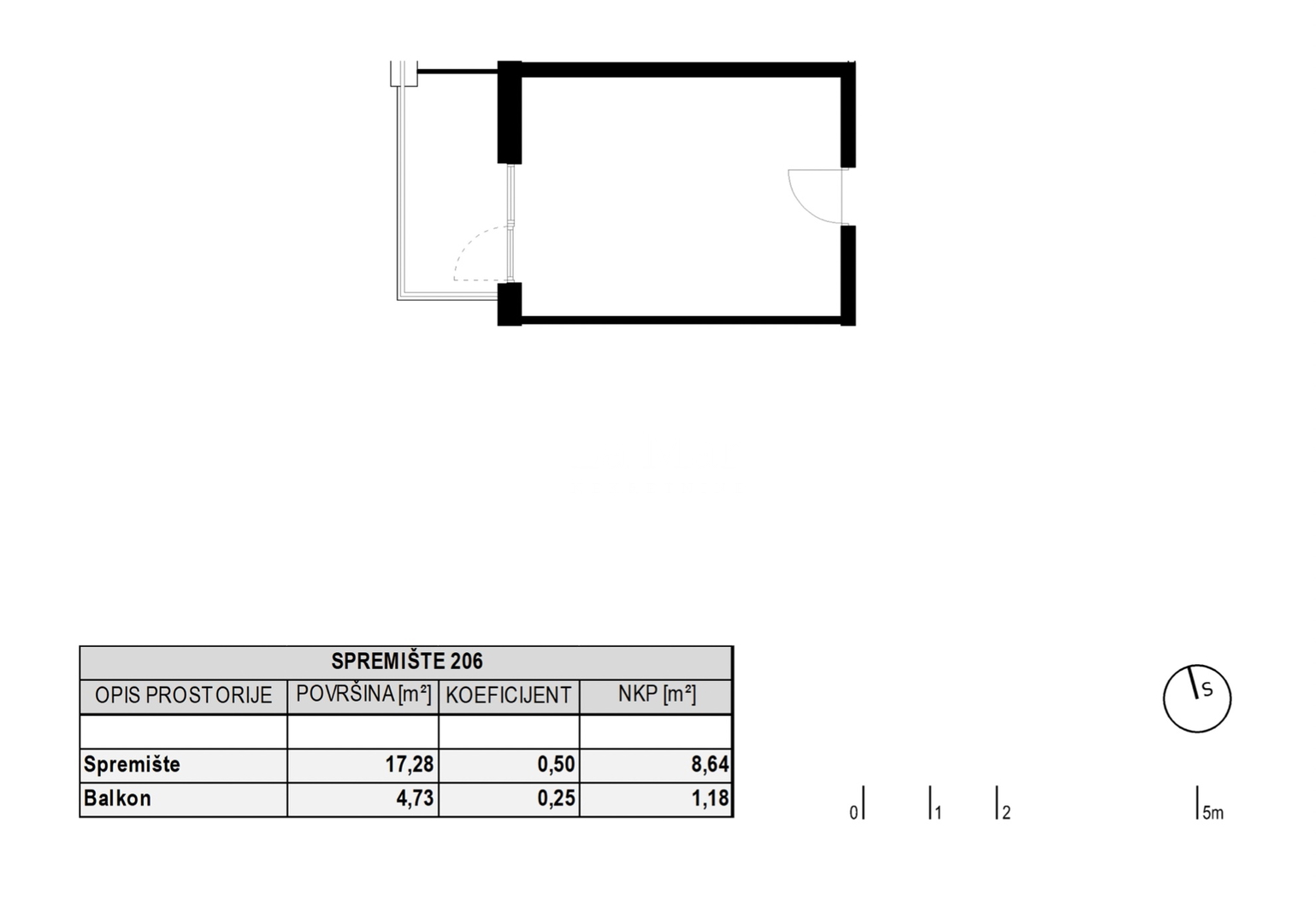 ODRA-stanovi u novogradnji- S102- I- kat-76,37 m2 (3S) i VPM - 239.110 €
